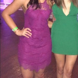 Free People Lace Halter Mini Dress. Size M